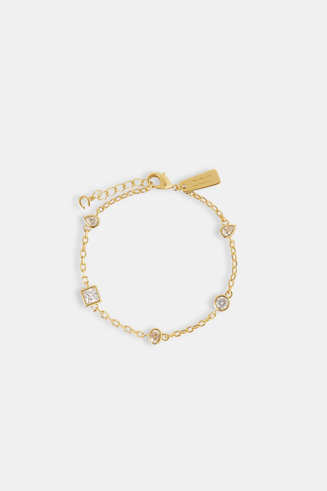 Clear Multi Stone Bracelet - 6mm